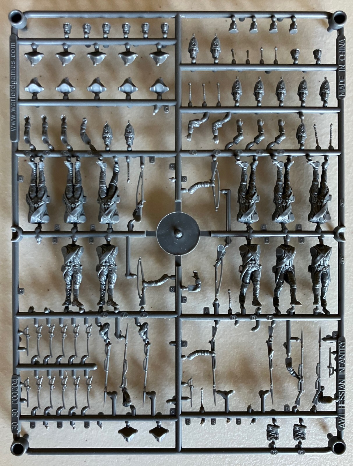 Warlord Games American Revolution HESSIAN INFANTRY sprue with eleven figures
