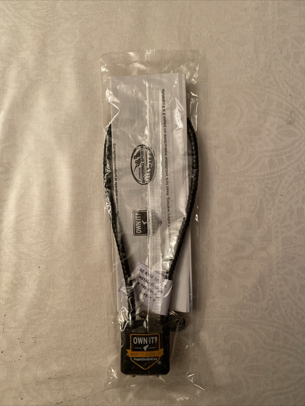 Own It? Firearm Handgun Rifle Shotgun Gun Safety Cable R15SC3 Lock 15" New