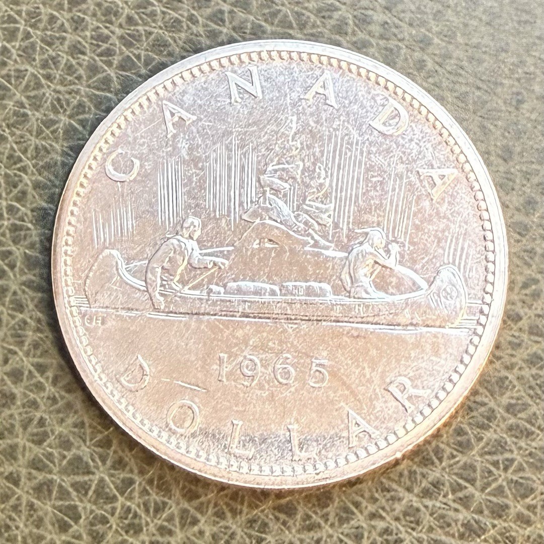 1965 Canada Silver Dollar 80% Silver Queen Elizabeth II