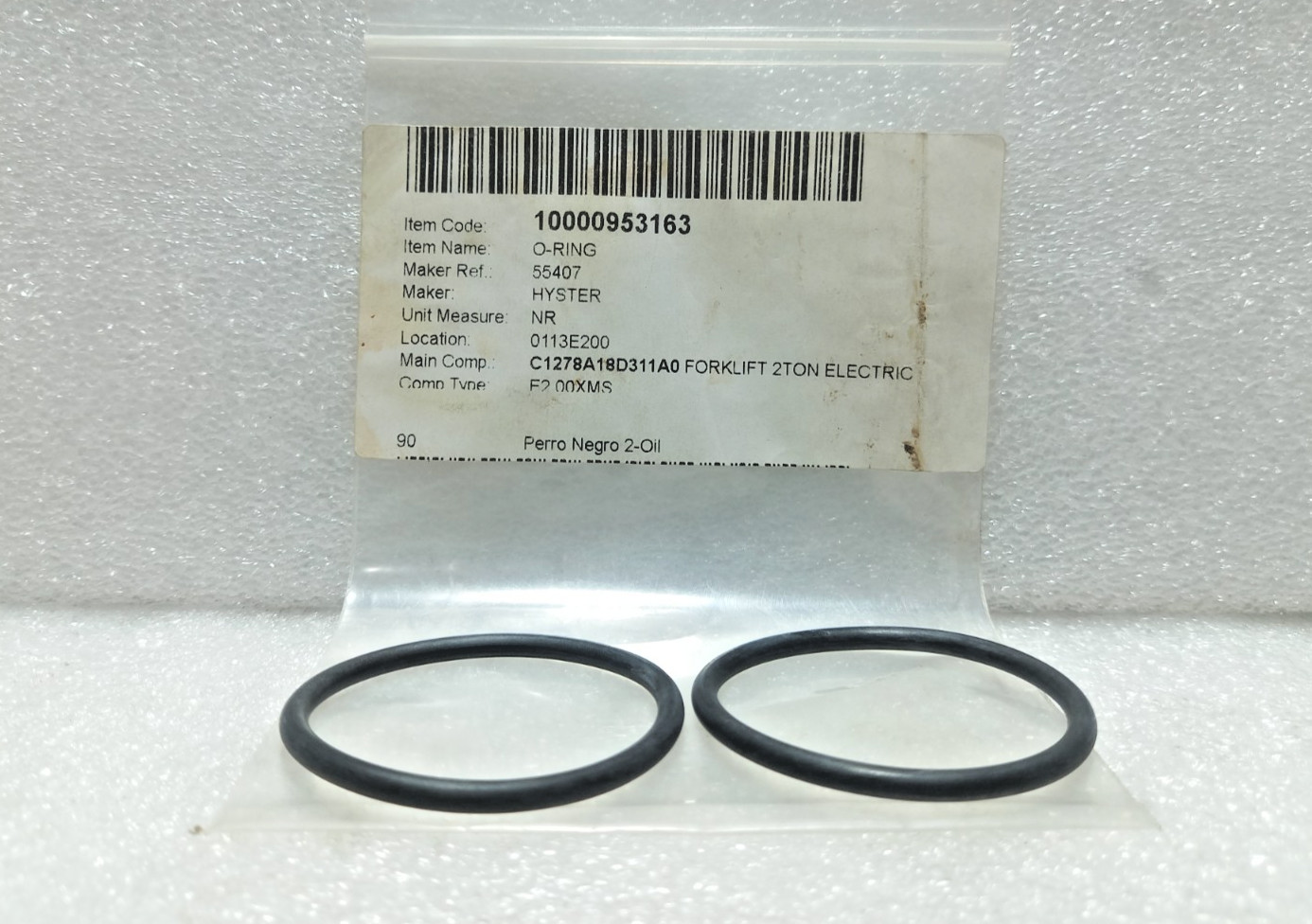 Hyster 55407 O-Ring 2PCs In Lot
