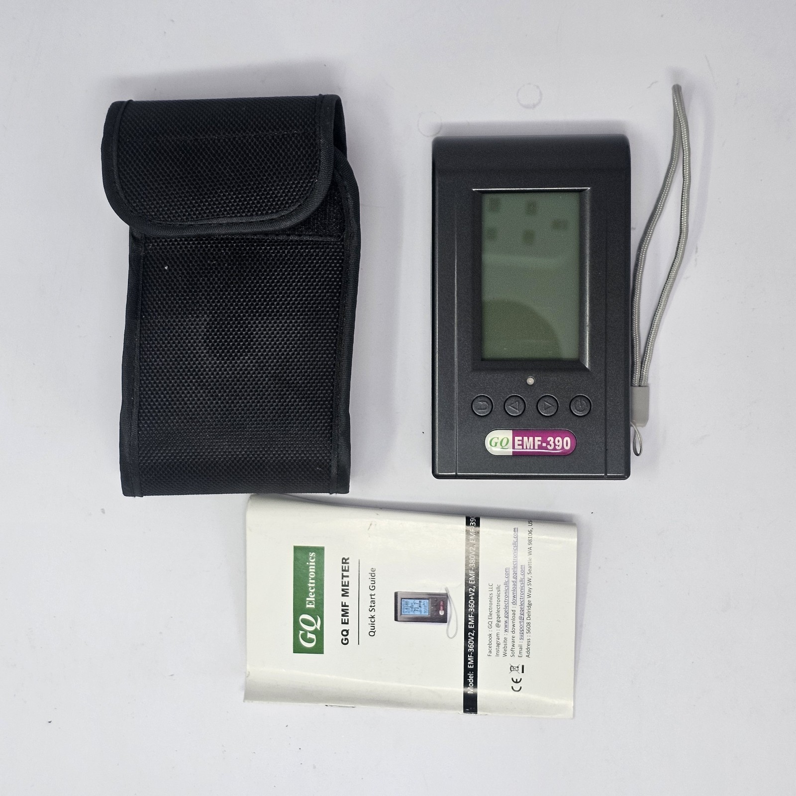 GQ EMF-390 V2  3-in-1 Electromagnetic EMF Meter 5G RF Detector / Data Logger