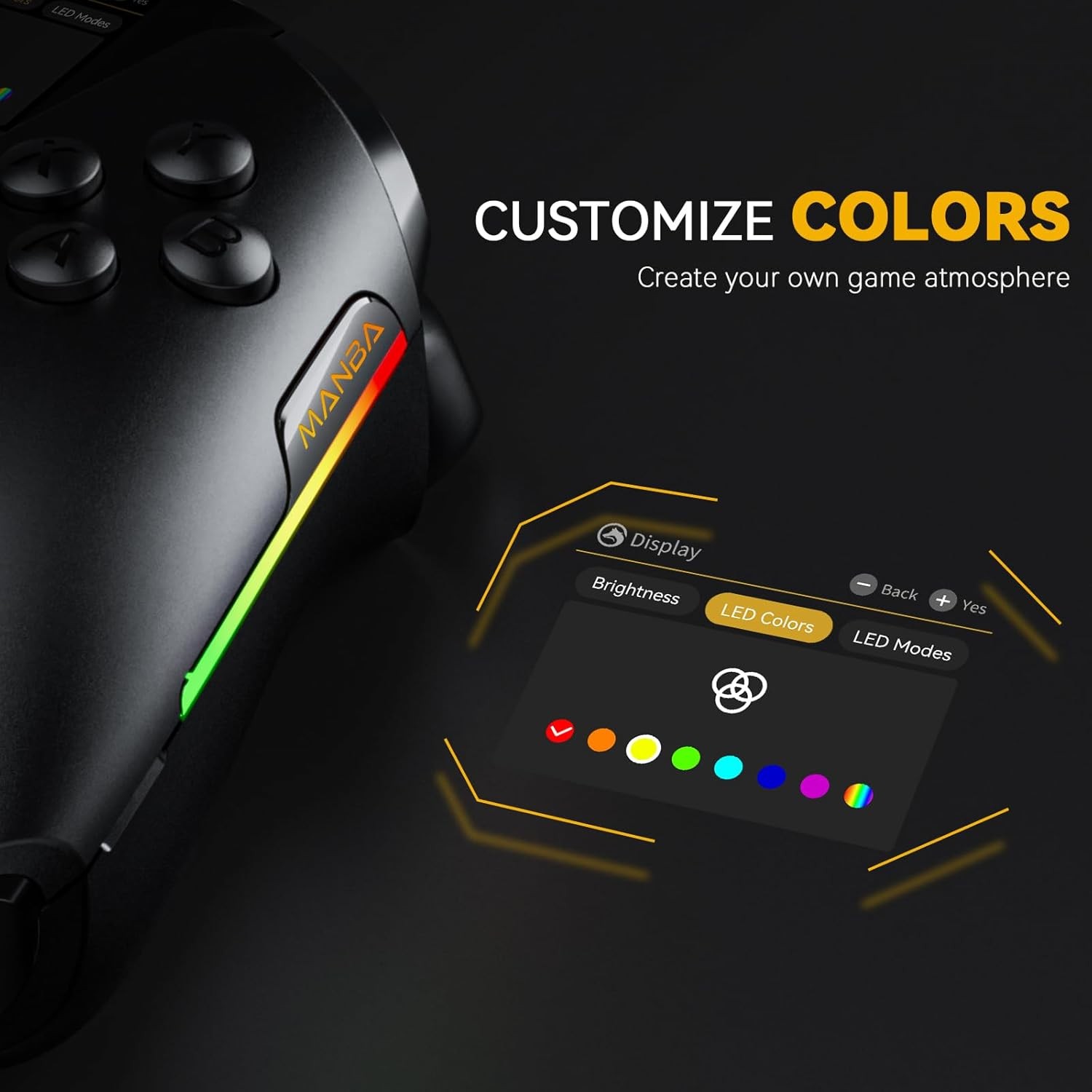 Manba One Wireless Gaming Controller for Switch, PC, Android with Charging Dock