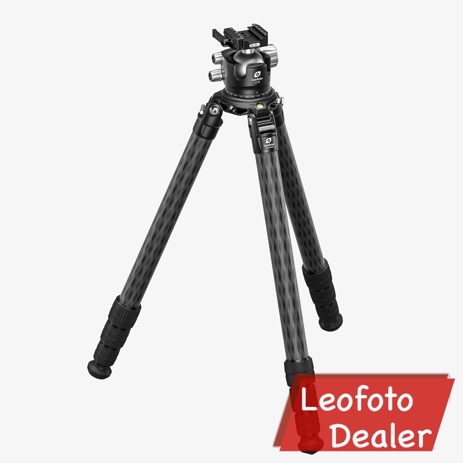 Leofoto LM-364CX+LH-55LSC Tripod 75mm Outdoor Shooting Set with BallHead