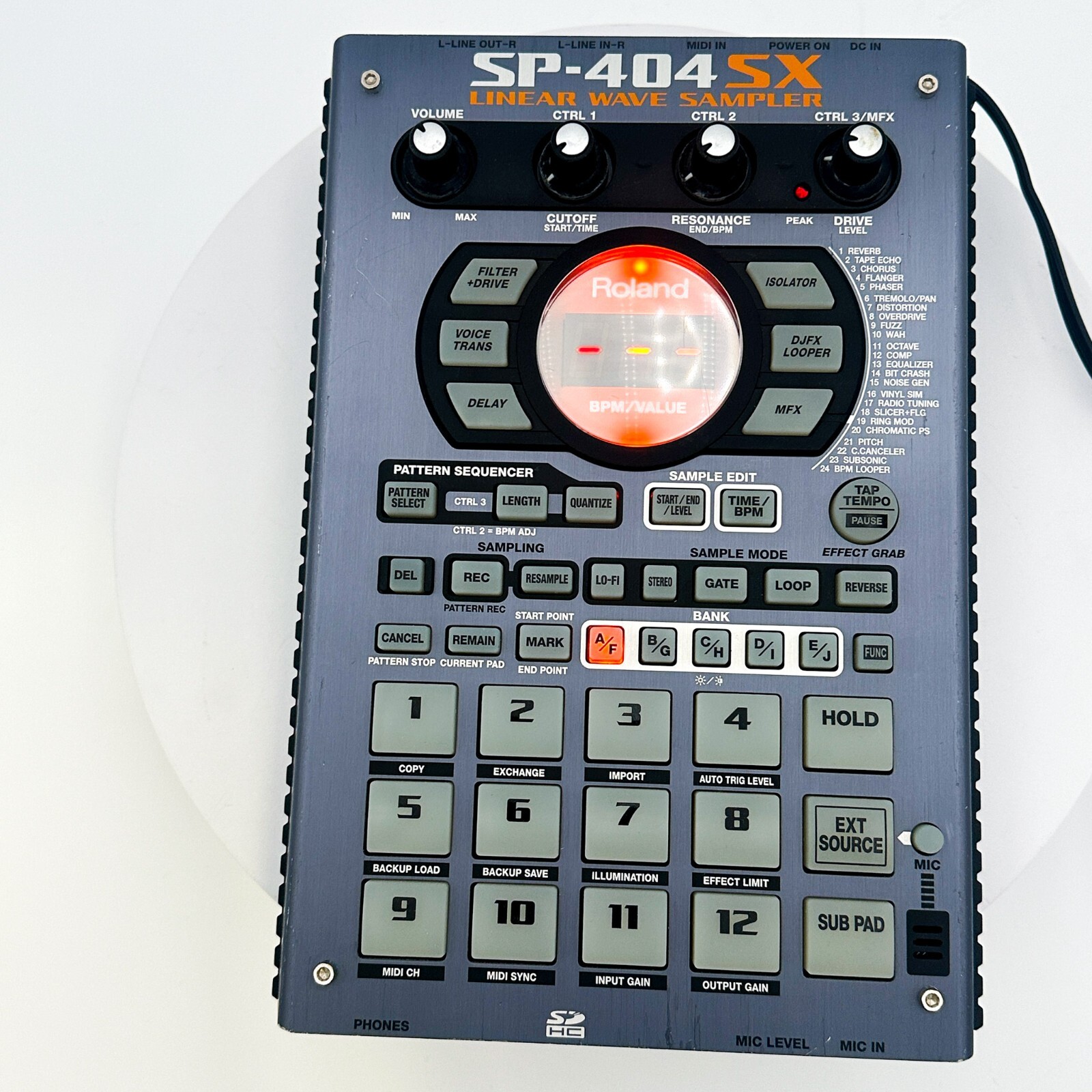 Roland SP-404SX Compact Linear Wave Sampler Tested Good Condition
