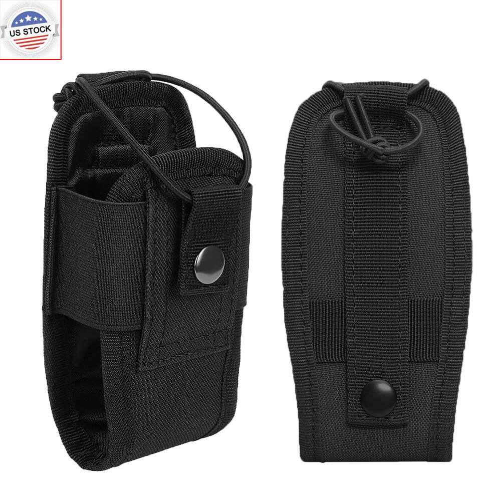 Military Radio Pouch MOLLE Walkie Talkie Pouch Holder Waist Holster Bag Tactical