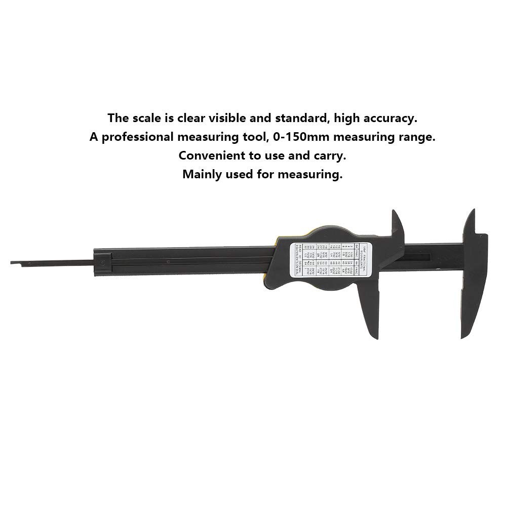 0-150Mm Plastic Dial Vernier, Caliper Measuring Tool Plastic Dial Caliper Cal...