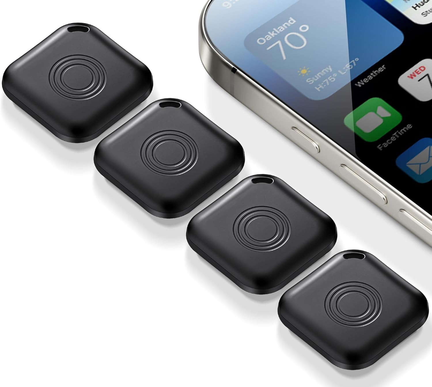 Air Tracker Tags-4 Pack Luggage Tracker Work with Apple Find My -  Key Finder