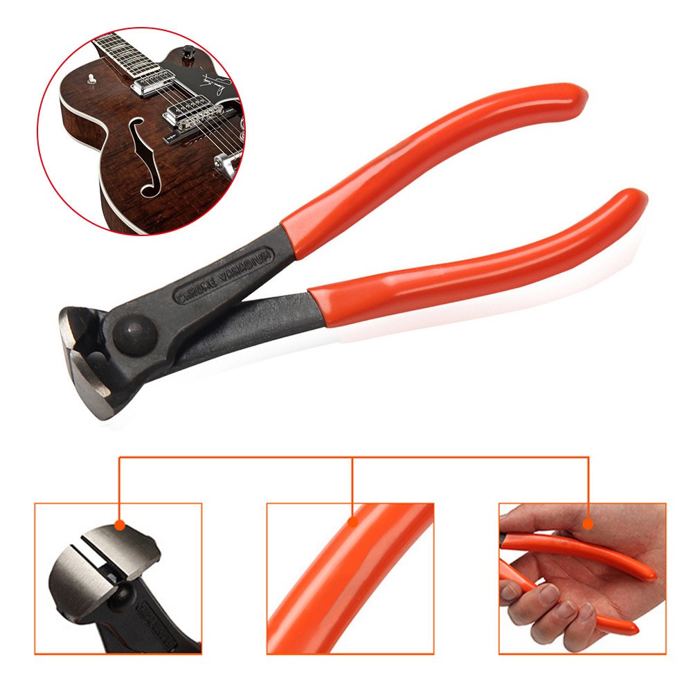 7" Steel Guitar Fret Wire End Cutter Nipper Puller Plier String Luthier Tool