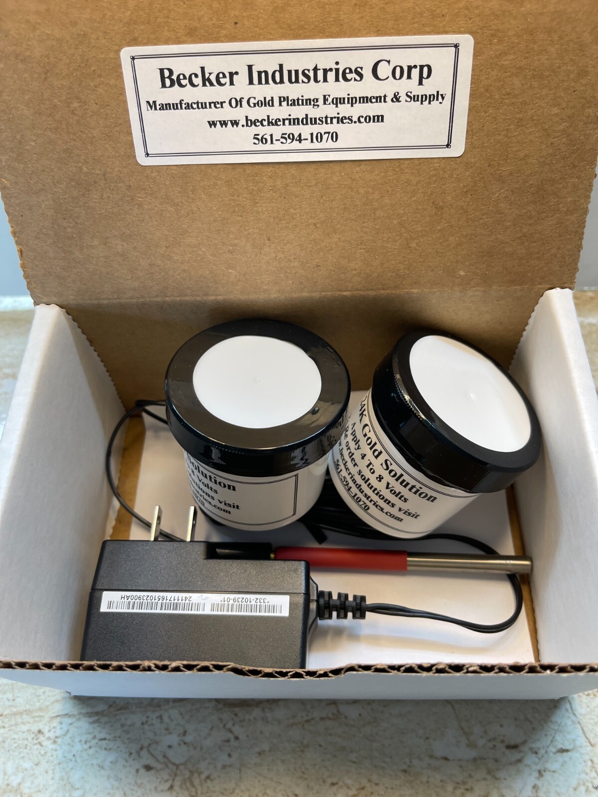 24kt Gold/Rose Gold Plating Kit, includes 24K Gold and Rose Gold solution