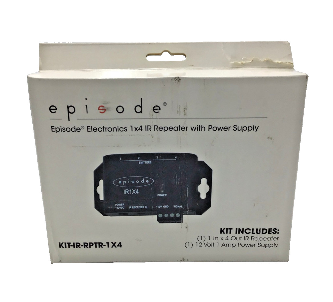 Episode Electronics KIT-IR-RPTR-1X4 1x4 IR Repeater with Power Supply