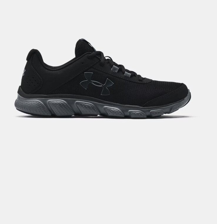 Men UA Micro G Assert 7 Running Training Shoes Sneakers Black/Gray 3020673-002