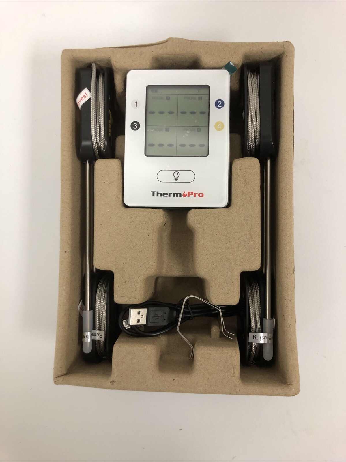 ThermoPro TP25 Wireless Bluetooth Meat Thermometer With 4 temperature Probes