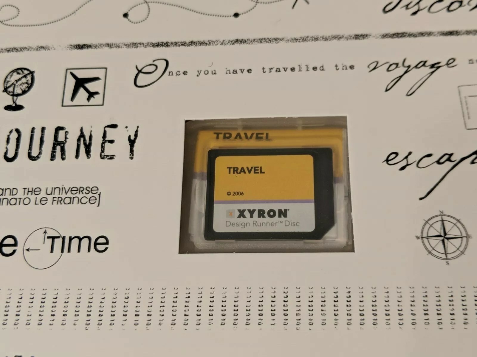 XYRON TRAVEL DESIGN DISC FOR XYRON DESIGN RUNNER