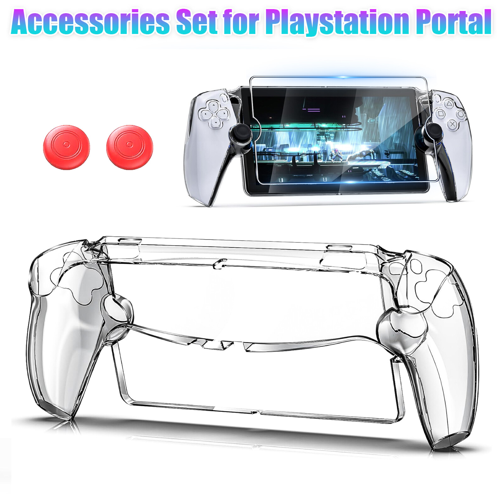 Protective Case PC Cover Protector Kit For PS5 Playstation Portal Remote Player