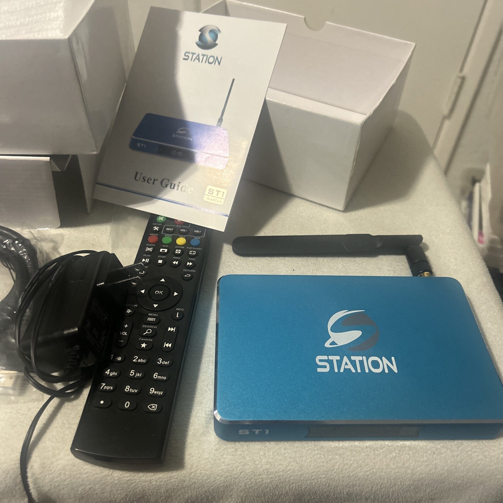 STREAM STATION ST1 ANDROID TV BOX VIDEO STREAMER STREAMING DEVICE NO REMOTE