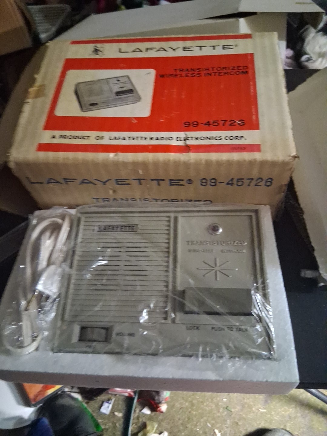 vintage Lafayette Transistorized Wireless Intercom system