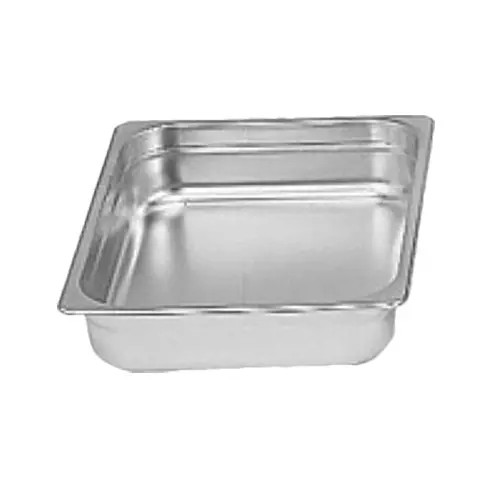Thunder Group STPA3122 1/2 Size 24 Gauge Stainless Steel Steam Pan - 2-1/2" Deep