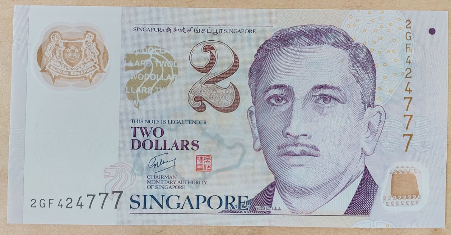 Singapore 2 Dollars 2005 Pick 46 UNC #424777
