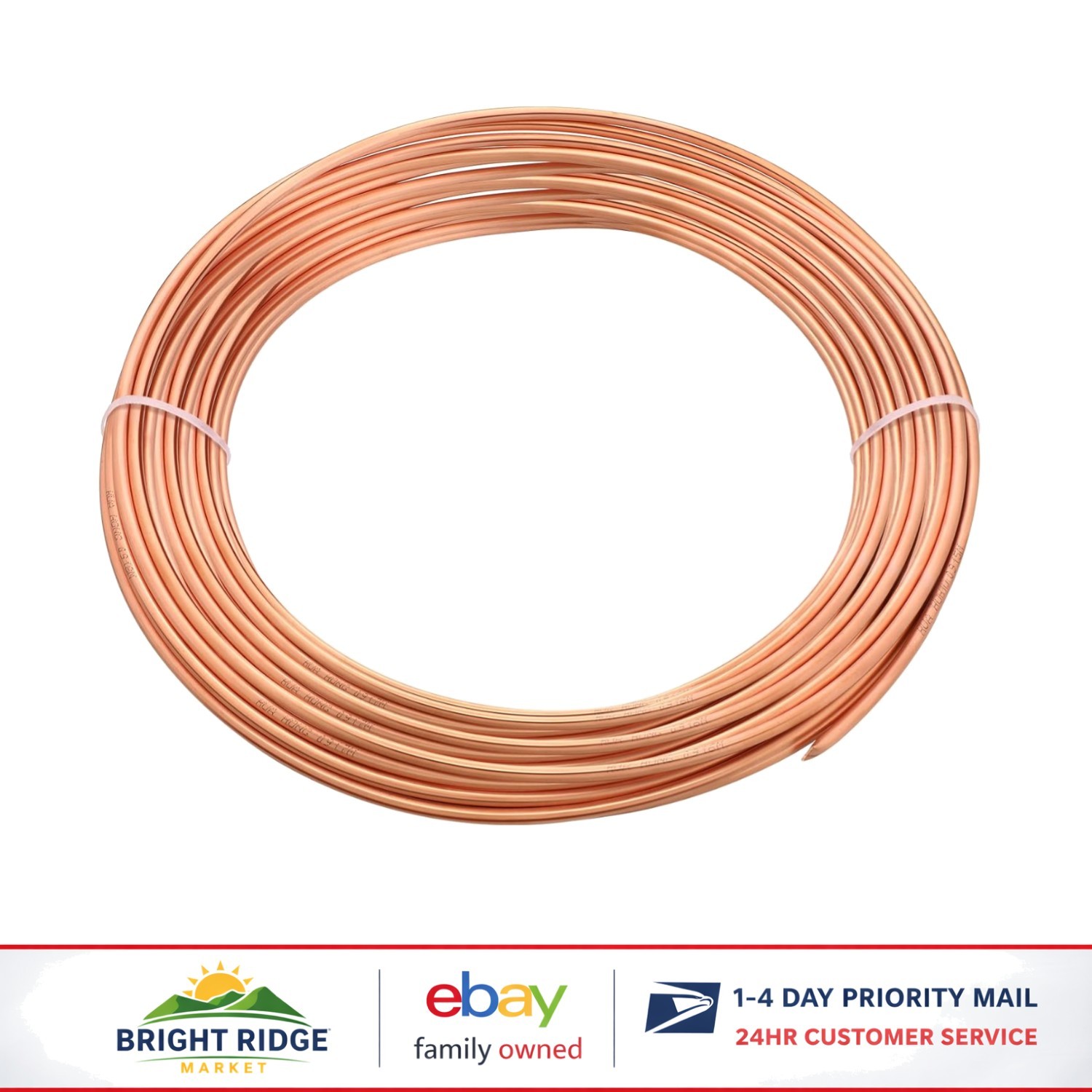 High-Quality Copper Tubing for Refrigeration and Air Conditioning 50 ft