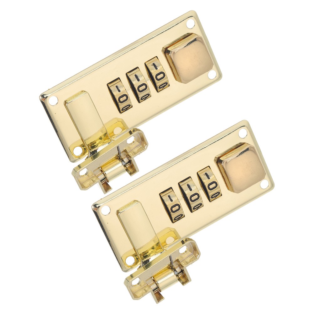 2 Pcs Locking Briefcase Combination Suitcase Locks 3 Digit Password Latch