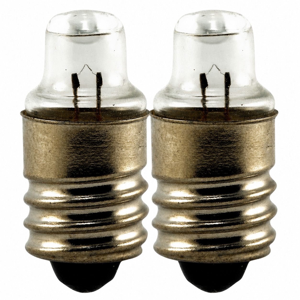 2 Pack No. 112 Flashlight Bulbs E10 Screw Base Incandescent Replacement