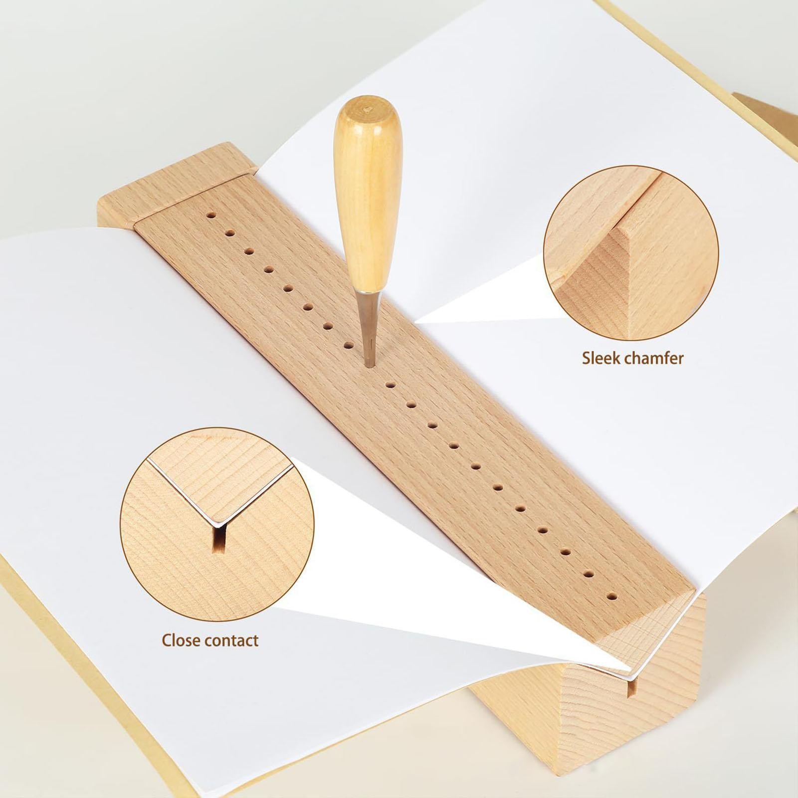 Wooden Book Binding Cradle Book Binding Tools Kit Sturdy Bookbinding Supplies