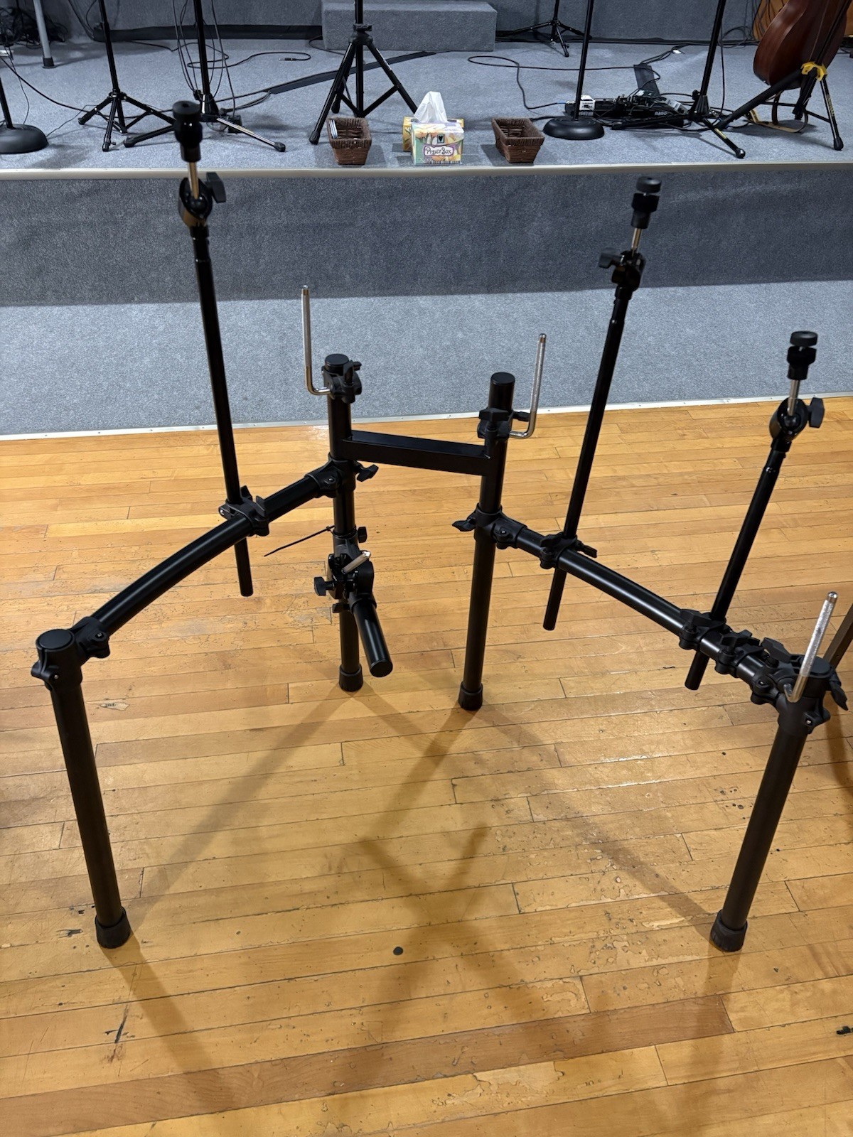 Roland TD-17 V-Drums Rack Frame OEM w/ 4 Cymbal Arms, Tom & Snare Mounts