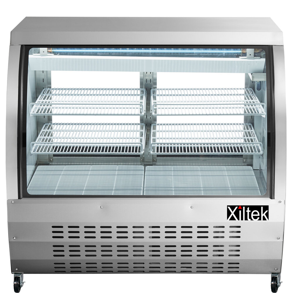 NEW DELI CASE 48" GLASS SHOW CASE REFRIGERATOR COOLER DISPLAY Bakery display 4'
