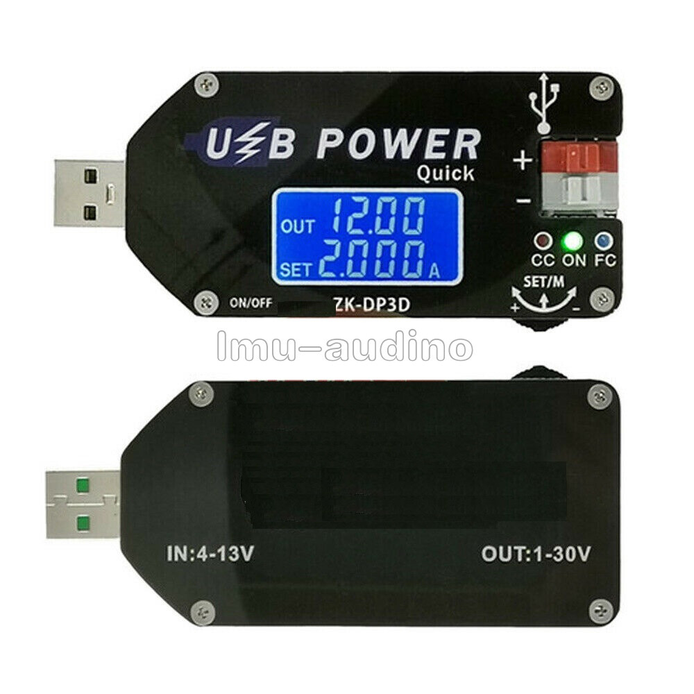 Digital Control USB 2A 15W Adjustable Power Supply Module DC CV Speed Controller