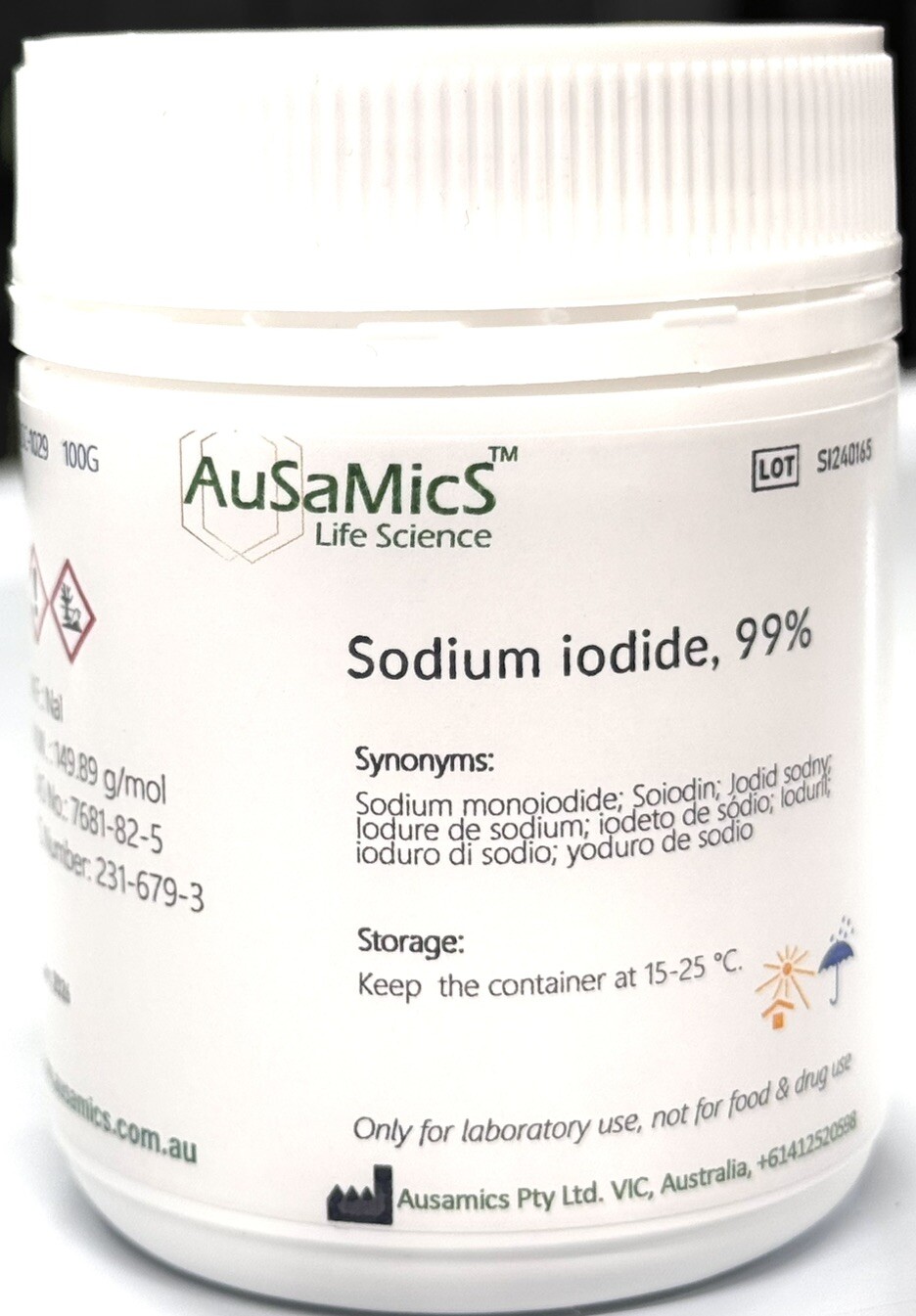 Sodium iodide, 99% CAS: 7681-82-5 MF: NaI
