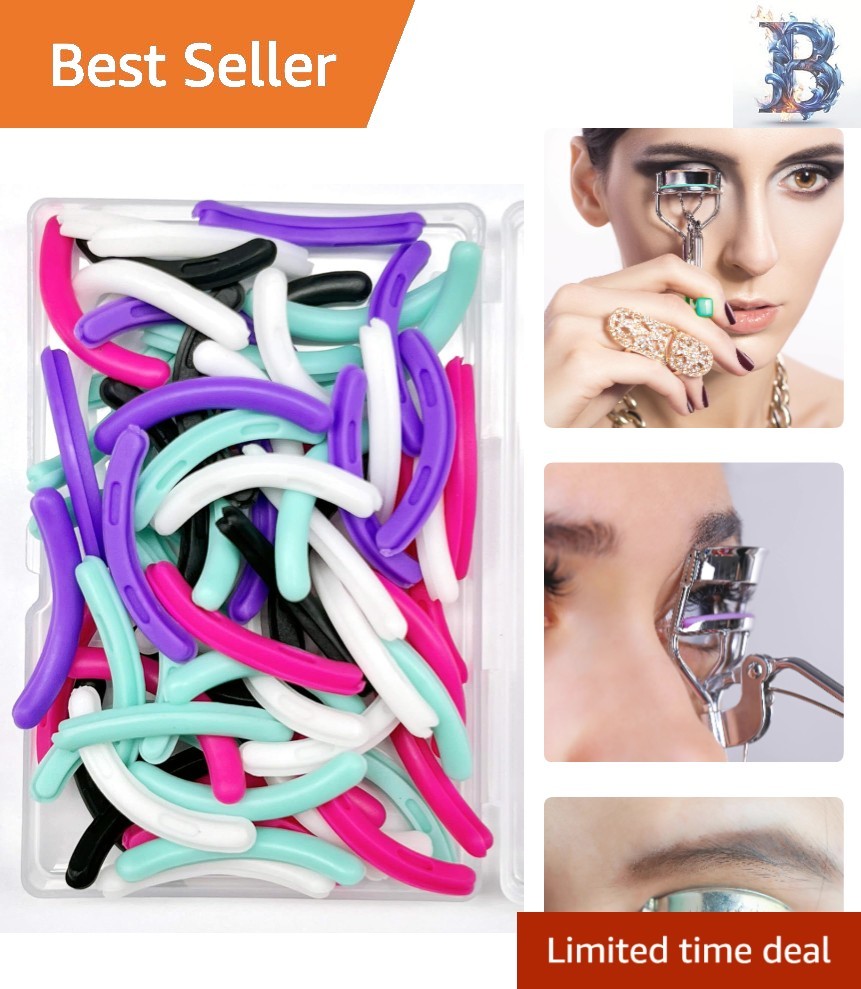 80 pcs Silicone Rubber Eyelash Curler Refill Pads - Perfect for Stunning Lashes