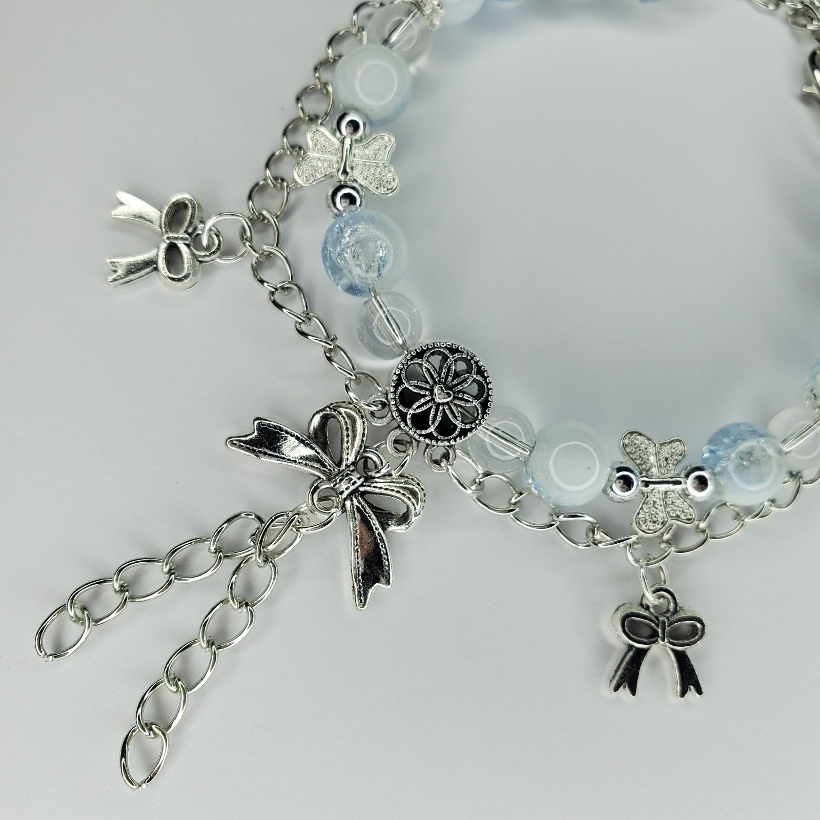 Hand crafted artisan unique gemstone bracelet