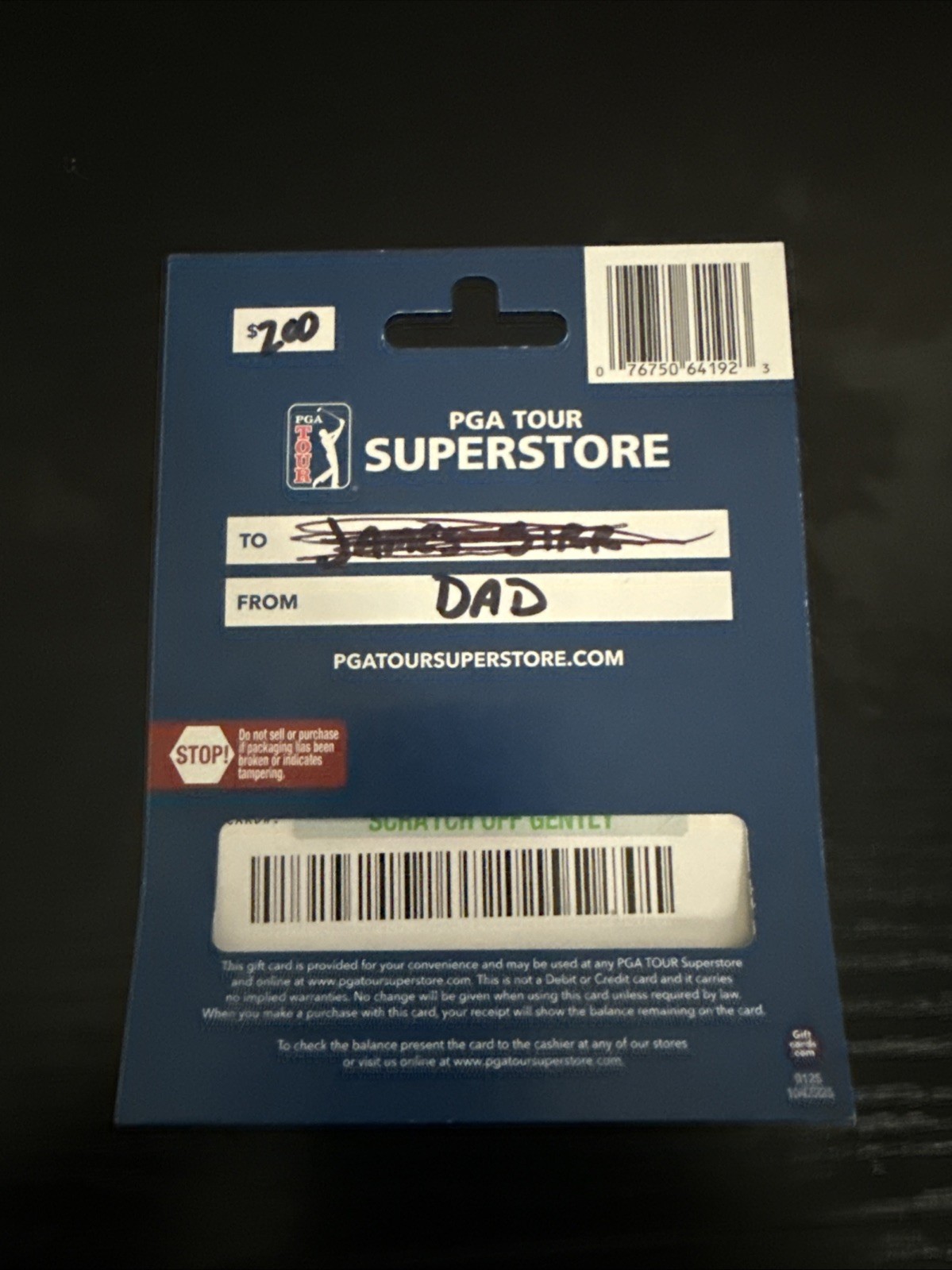 PGA TOUR $200 Superstore Gift Card