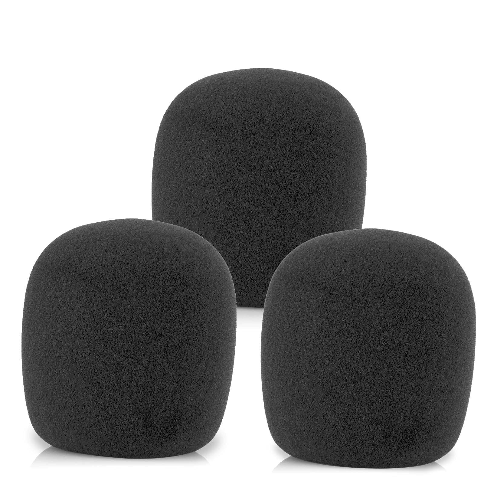 SM58 Windscreen Mic Foam Replacement for Shure SM58 SM48 Vocal Microphone 3-pack