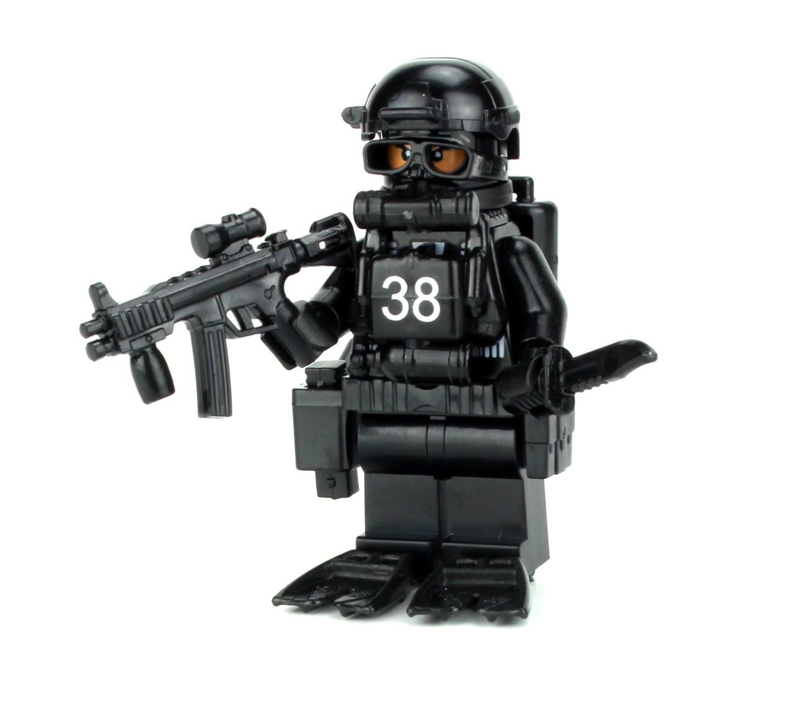 Battle Brick Navy SEAL Special Forces Diver made real LEGO® minifig