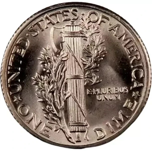 1927 Mercury Dime ~ Gem BU (Full Split Bands - FSB) ~ 90% Silver
