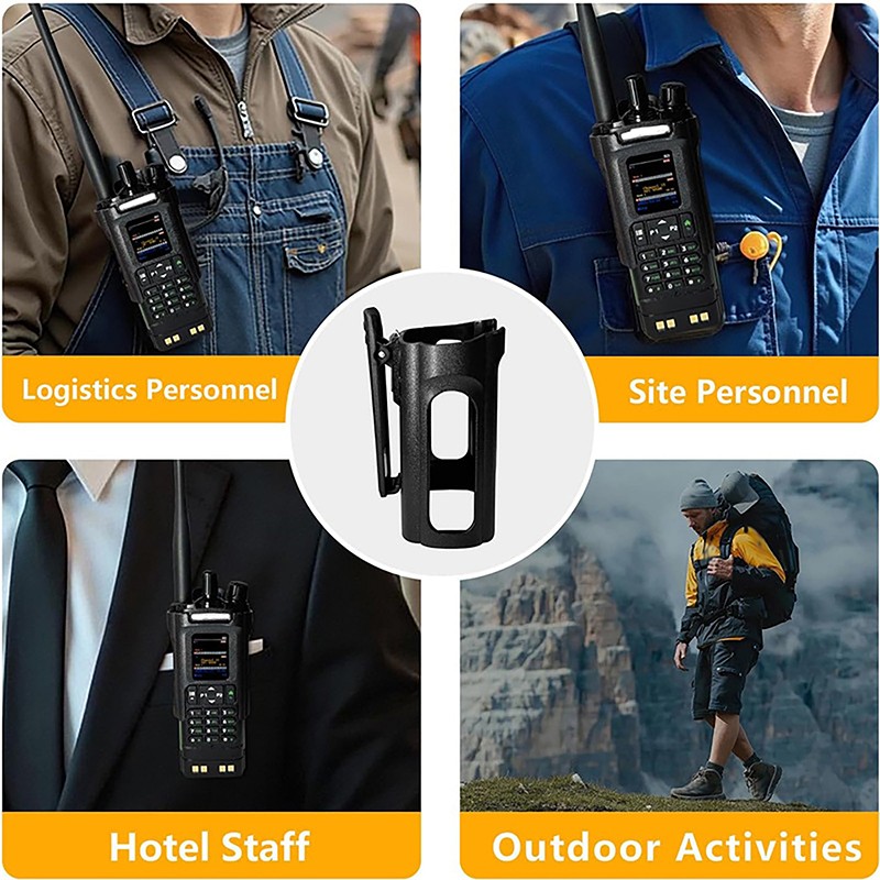 For DM32 Two Way Ham Radio Original UV-32 Walkie Talkie Belt Clip Hoster Case