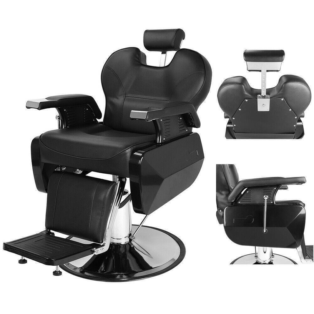 Recline Hydraulic Barber w/Chair Styling Stations Salon Beauty Spa Furniture