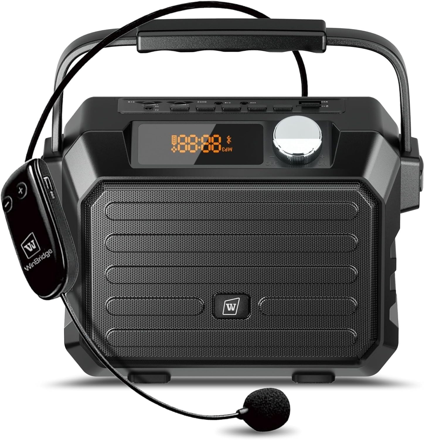 Wireless Voice Amplifier for Teachers, 30W Portable PA Speaker System, Wireless