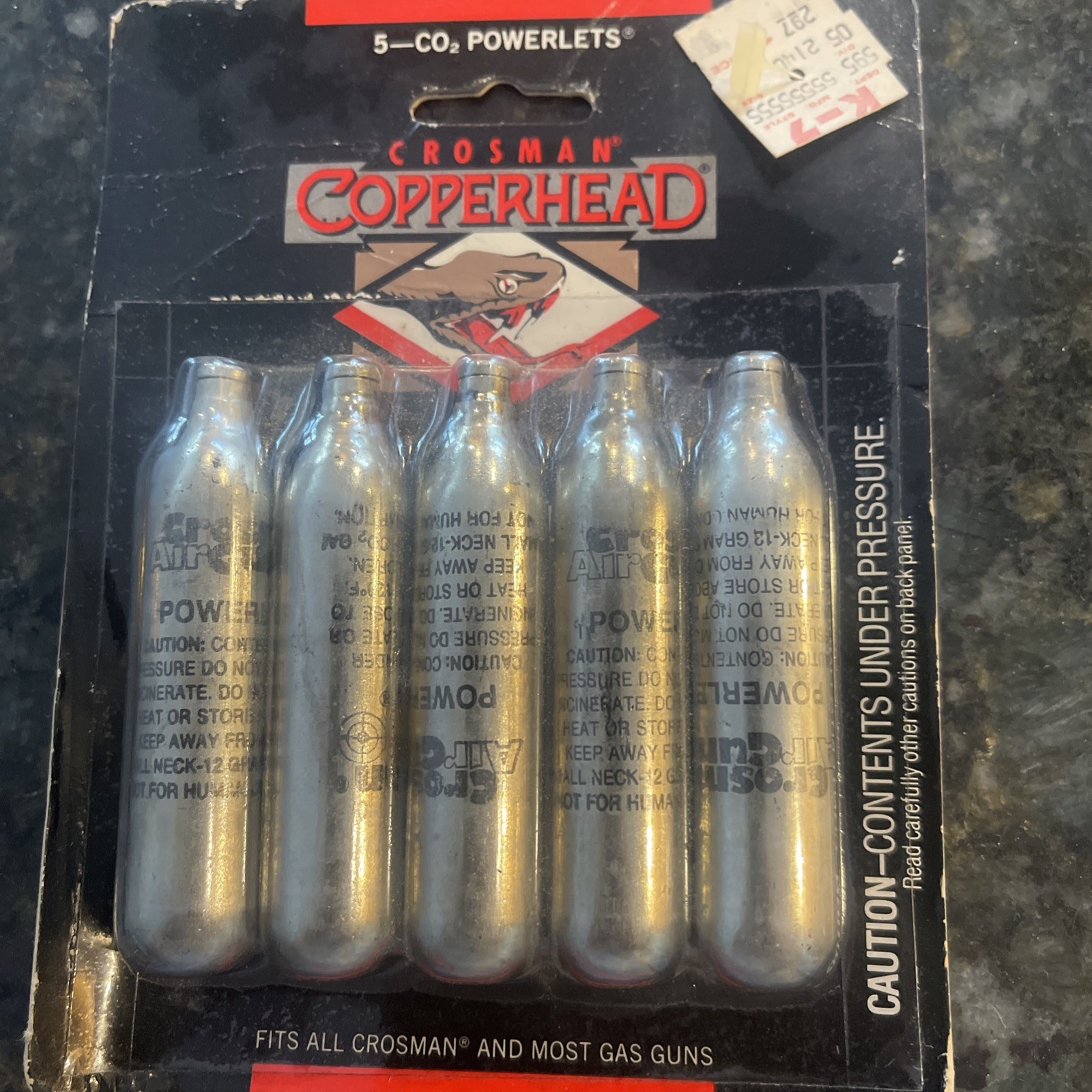 Crosman Airgun 5 Copperhead CO2 Powerlets 12 Grams