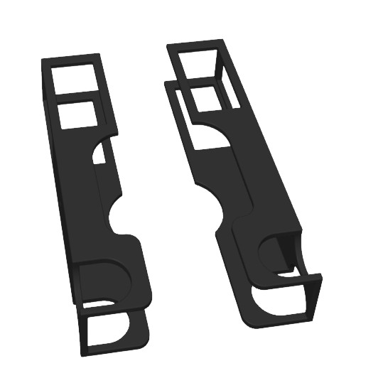 Anytone AT-778UV Retevis RT95 Side Rails Mount Bracket