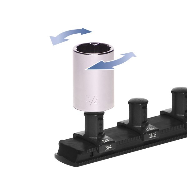 ERNST Mfg 8420 BK 1/4" TWIST LOCK /18" Socket Rail Black < NEW