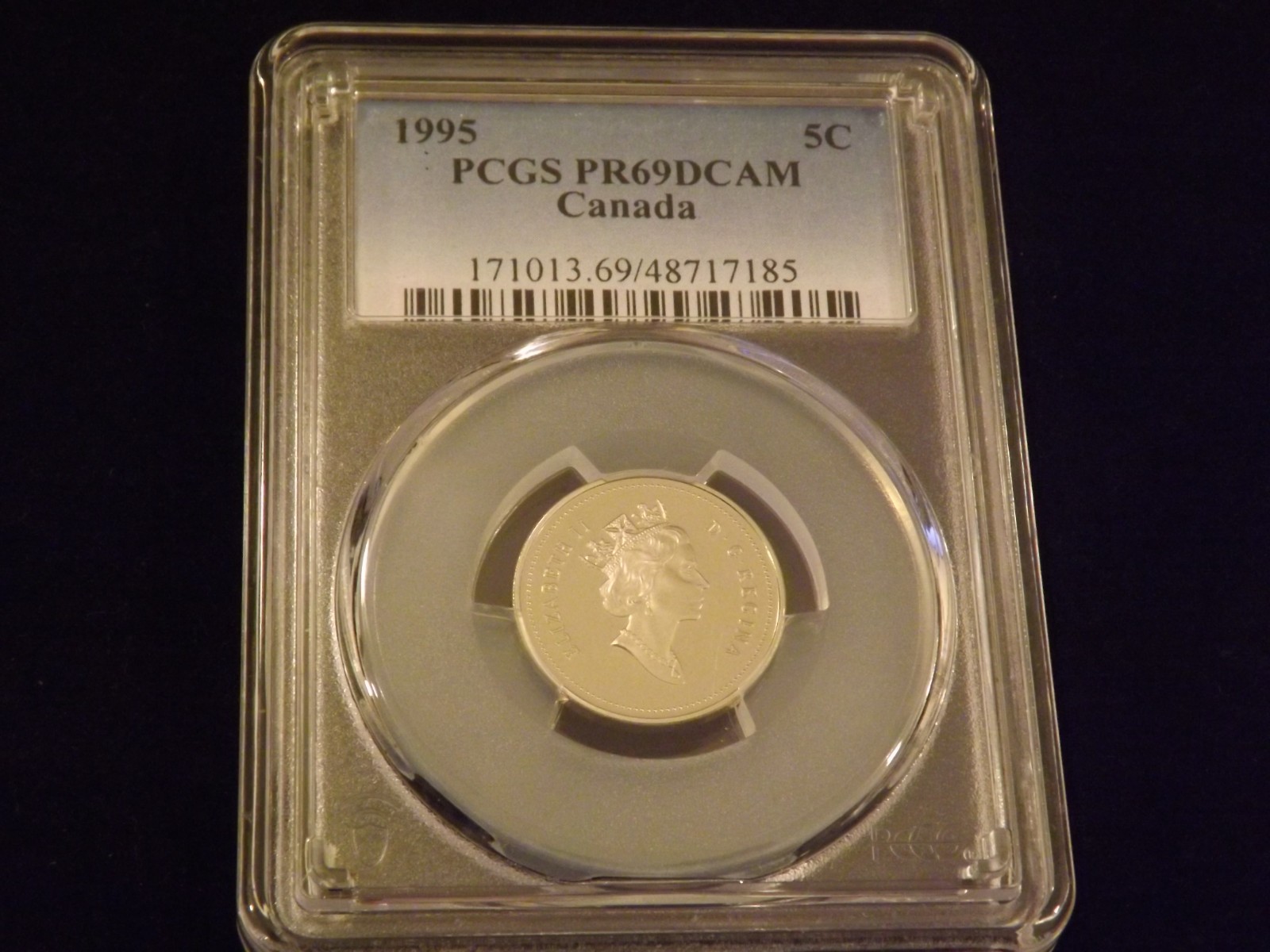 1995    5 C            CANADA            PCGS  PR 69