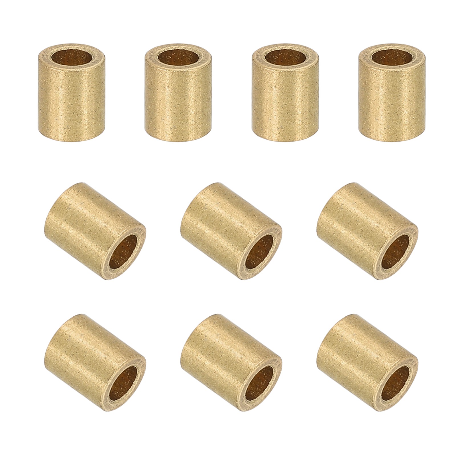 30Pcs Sleeve Bearings 3x5x6mm Self-Lubricating Sintered Bronze Bushings