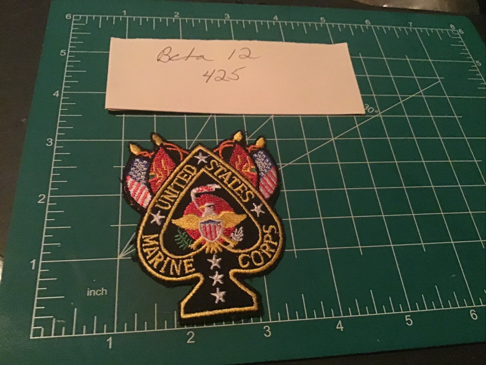 UNITED STATES MARINE CORPS SPADE Patch