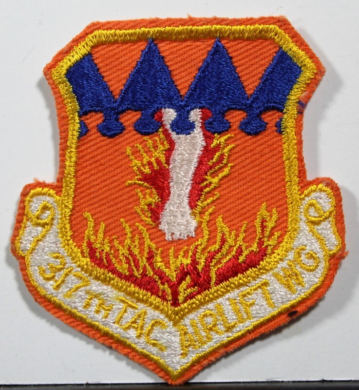 US Air Force 317th Tactical Airlift Wing Full Color Insignia Badge Emblem Patch