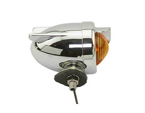 Bike Rear Dummy Light Wings Chrome/Amber.