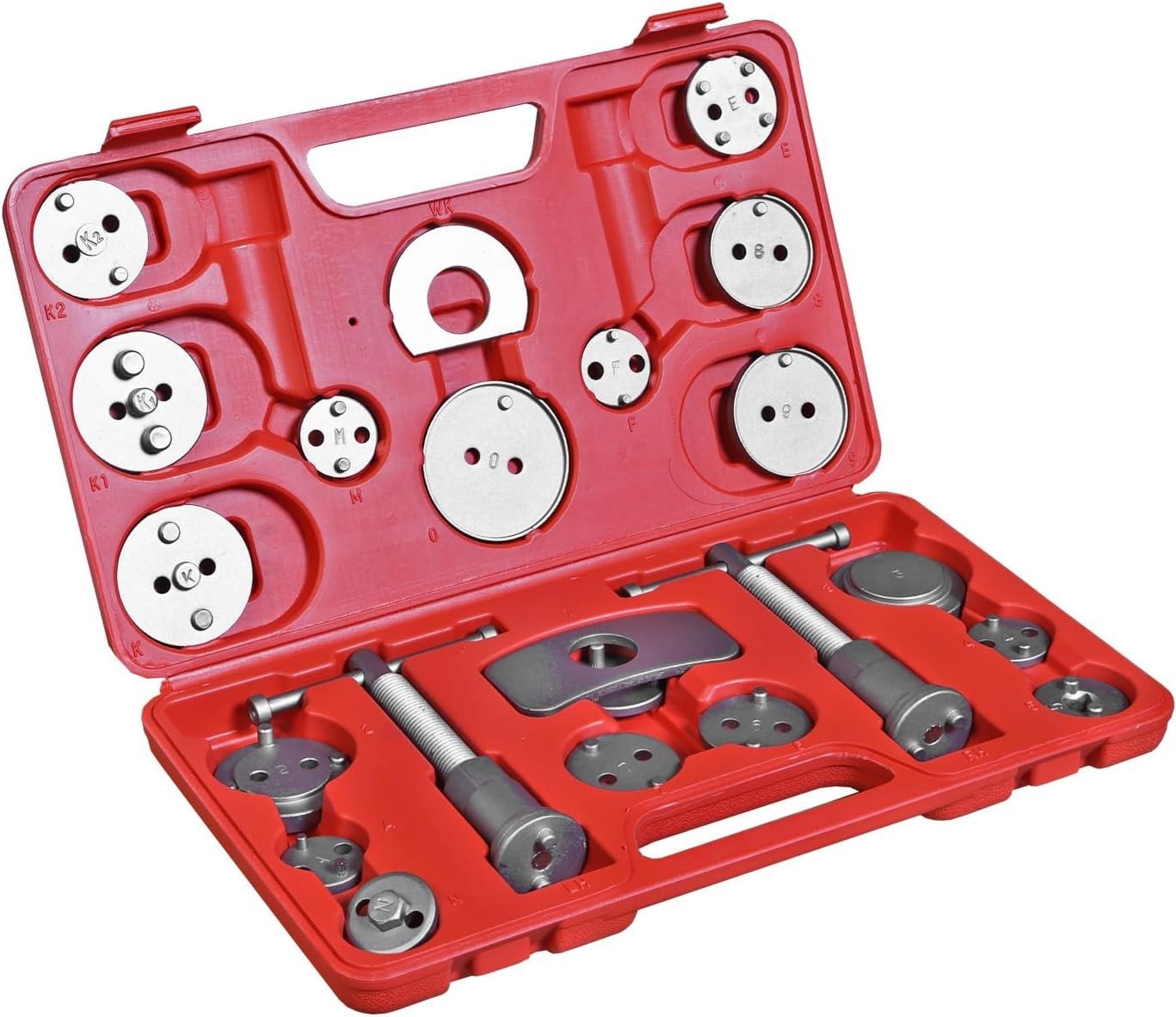 22 PCS Brake Caliper Press Tool Kit, Disc Brake Piston Caliper Compressor Too...