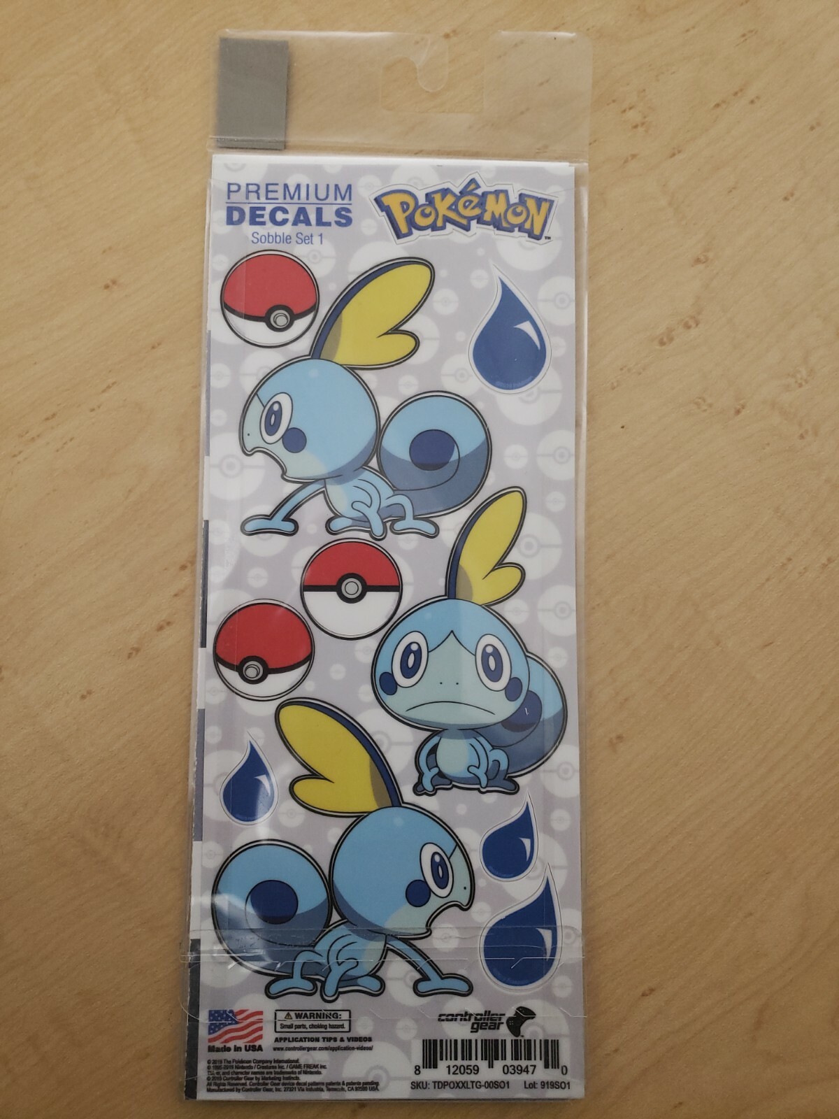 New. POKÉMON Premium Tech Decals Set – Sobble Set 1