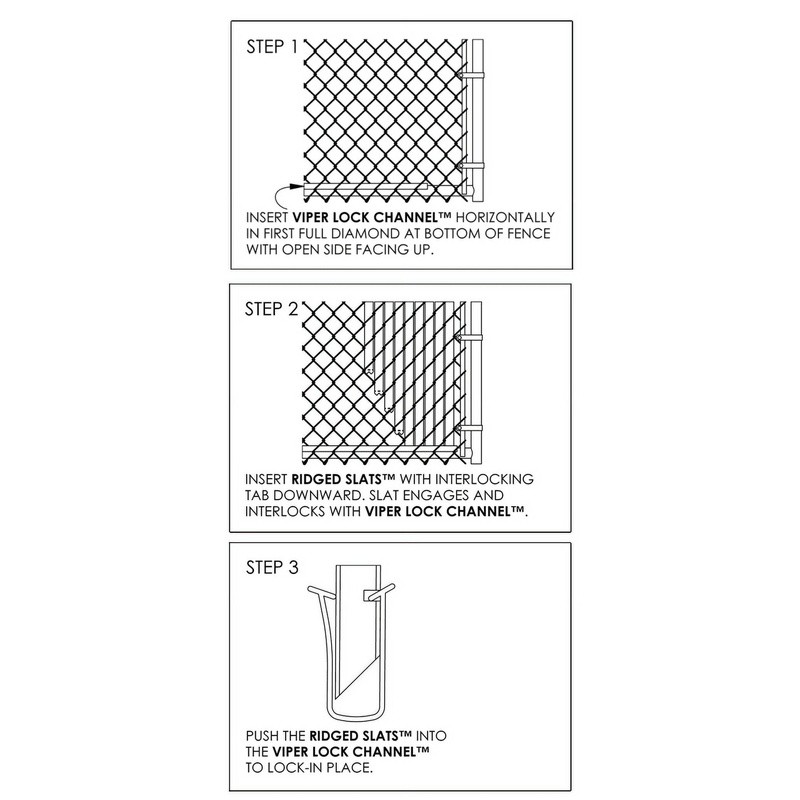 4ft Ridged Slats Chain Link Fence Privacy Security Aesthetics Easy Installation